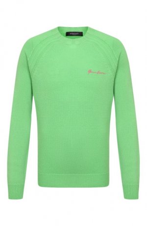 Кашемировый свитер Versace. Цвет: зелёный