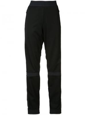 Спортивные брюки с контрастными панелями Paco Rabanne. Цвет: чёрный