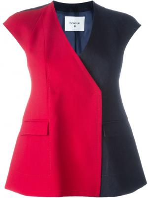 Двухцветный пиджак Kareen Dondup. Цвет: синий