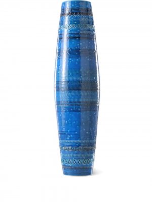 Узкая ваза Rimini Blu (51 см) BITOSSI CERAMICHE. Цвет: синий