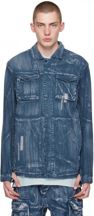 Синяя джинсовая куртка S1B 11 By Boris Bidjan Saberi