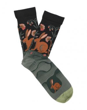 Короткие носки BONNE MAISON. Цвет: темно-зеленый
