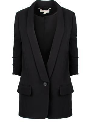 Однотонный пиджак MICHAEL KORS. Цвет: черный