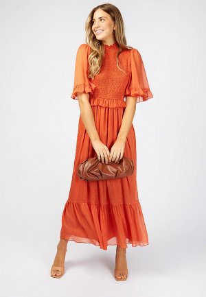Платье Little Mistress. Цвет: оранжевый
