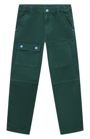 Хлопковые брюки MARC JACOBS (THE). Цвет: зелёный