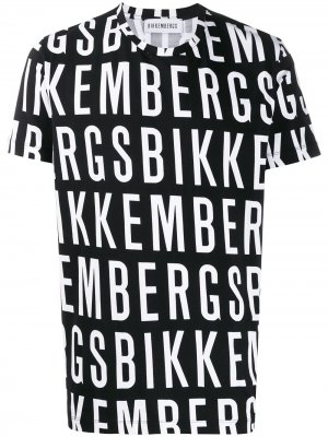 Branded print T-shirt Dirk Bikkembergs. Цвет: черный