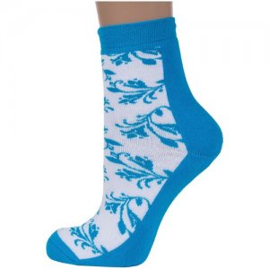 Детские махровые носки бирюзовые, размер 21-22 Брестские. Цвет: бирюзовый/зеленый