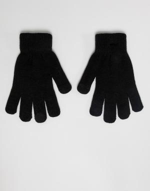 Вязаные перчатки для сенсорных гаджетов -Черный Pieces