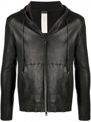 Куртка на молнии с капюшоном Giorgio Brato. Цвет: черный