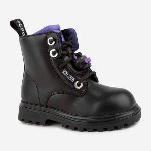 Ботинки, размер 31, черный Kapika. Цвет: черный/черный-фиолетовый