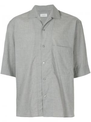 Рубашка с короткими рукавами Lemaire. Цвет: серый