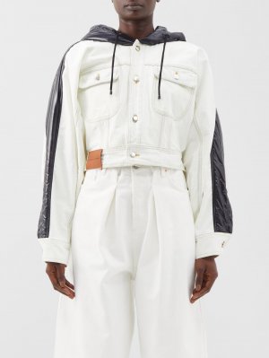 Укороченная джинсовая куртка из коллаборации с alicia keys , белый Moncler