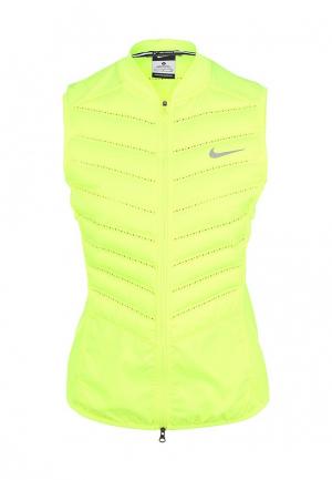 Жилет спортивный Nike AEROLOFT 800 VEST. Цвет: желтый