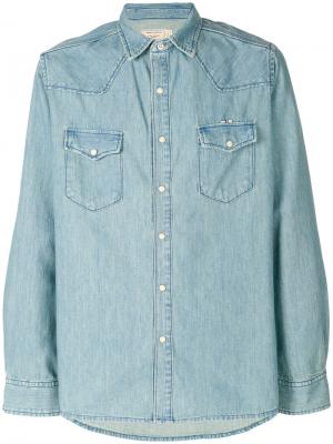 Объемная джинсовая рубашка Maison Kitsuné. Цвет: синий