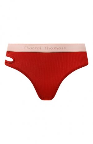Трусы-стринги Chantal Thomass. Цвет: красный