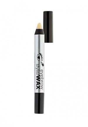 Карандаш для бровей Eva Mosaic Бесцветный восковой Eyebrow Stylist Wax. Цвет: белый