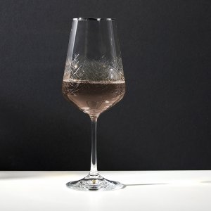 Бокал для вина с гравировкой Kasandra Silver CozyHome. Цвет: прозрачный