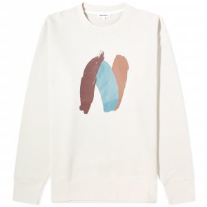 Толстовка Arne Relaxed Paint N Logo Crew, цвет Marble White Norse Projects