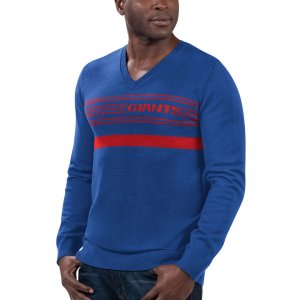 Мужской пуловер с v-образным вырезом Royal New York Giants Legacy Collection, свитер Starter