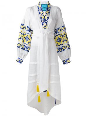 Платье Spell Yuliya Magdych. Цвет: белый