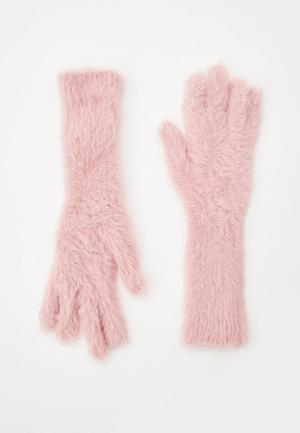 Перчатки Mango FLUFFY. Цвет: розовый