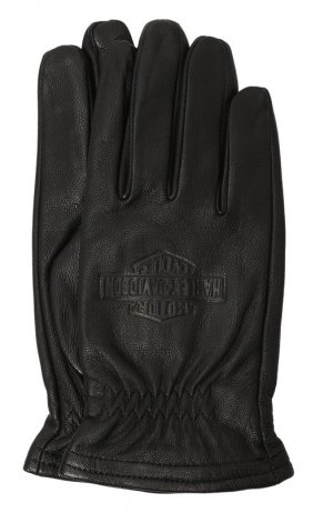 Кожаные перчатки Harley-Davidson. Цвет: чёрный