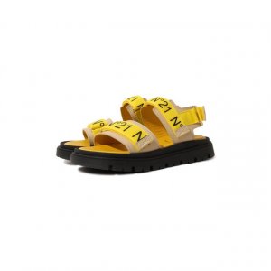 Кожаные сандалии N21. Цвет: жёлтый