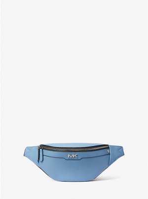 Маленькая кожаная поясная сумка Varick , синий Michael Kors Mens