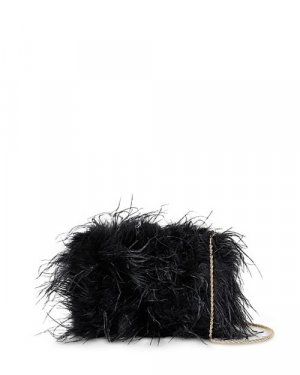 Мини-клатч Zahara с перьями , цвет Black Loeffler Randall