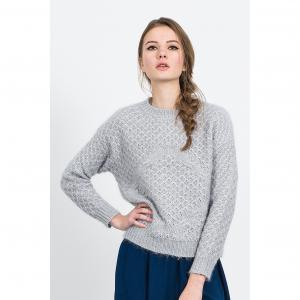 Пуловер с длинными рукавами, пушистый, MODENA COMPANIA FANTASTICA. Цвет: серый