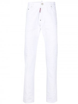 Прямые джинсы Dsquared2. Цвет: белый