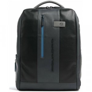 Рюкзак Brief ca4818ub00/NGR, фактура матовая, гладкая, серый, черный PIQUADRO. Цвет: черный/серый