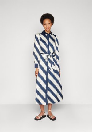 Платье-блузка CARMINA LONG SHIRT DRESS, цвет navy stripes/star white stripe YAS