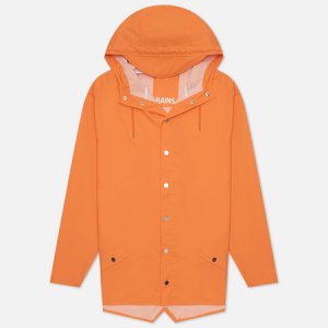 Мужская куртка дождевик Classic Short Hooded RAINS. Цвет: оранжевый
