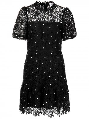 Платье Yasmin Daisy с кружевом Milly. Цвет: черный