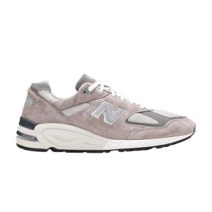 Кроссовки унисекс KITH x 990v2 Made in USA Classics Collection Серо-Белые M990GR2 New Balance