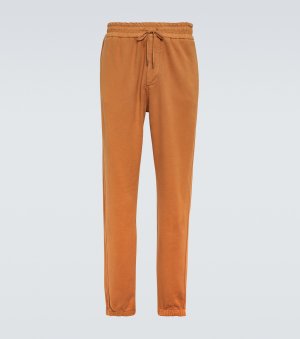 Хлопковые спортивные штаны , апельсин Saint Laurent
