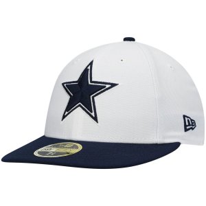Мужская приталенная шляпа New Era белая/темно-синяя Dallas Cowboys 59FIFTY