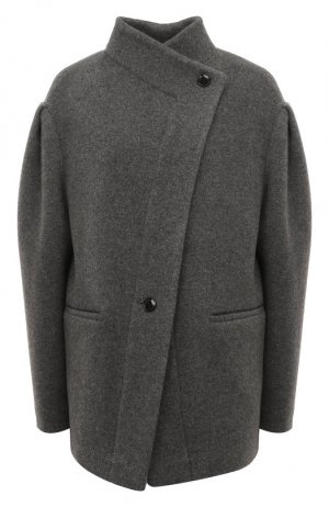 Шерстяное пальто Isabel Marant. Цвет: серый