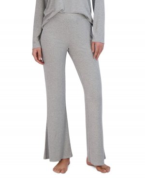Женские брюки для сна с расклешенными штанинами в рубчик , серый Steve Madden