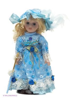 Кукла фарфоровая  Майя 9 дюймов Angel Collection. Цвет: голубой