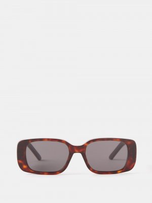Солнцезащитные очки wildior s2u прямоугольной формы из ацетата DIOR, коричневый Dior