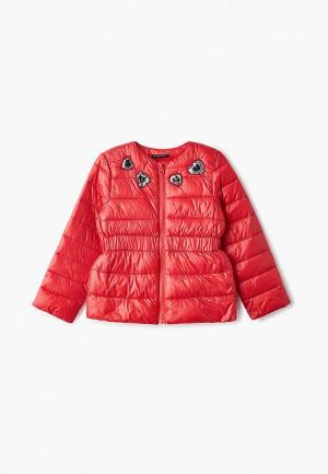 Куртка утепленная Sisley. Цвет: красный