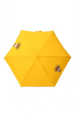 Складной зонт Moschino. Цвет: жёлтый