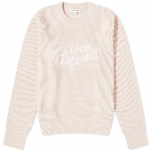 Джемпер Maison Kitsune Handwriting Comfort, цвет Pale Pink Kitsuné
