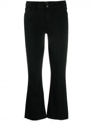 Укороченные расклешенные джинсы J Brand. Цвет: черный