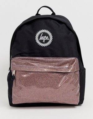 Сумка-рюкзак с карманом блестками Hype. Цвет: мульти