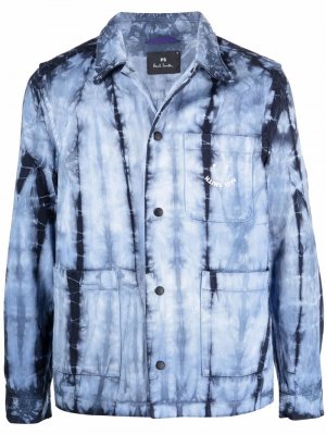 Tie-dye shirt jacket PS Paul Smith. Цвет: синий