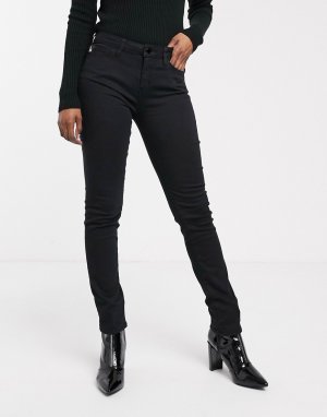 Зауженные джинсы с вышитым логотипом -Черный Love Moschino