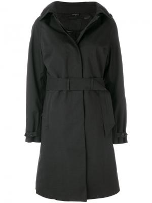 Однобортное пальто Norwegian Rain. Цвет: черный